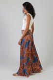 Traffic People Full Bloom Aurora Wide Leg Trousers Blue