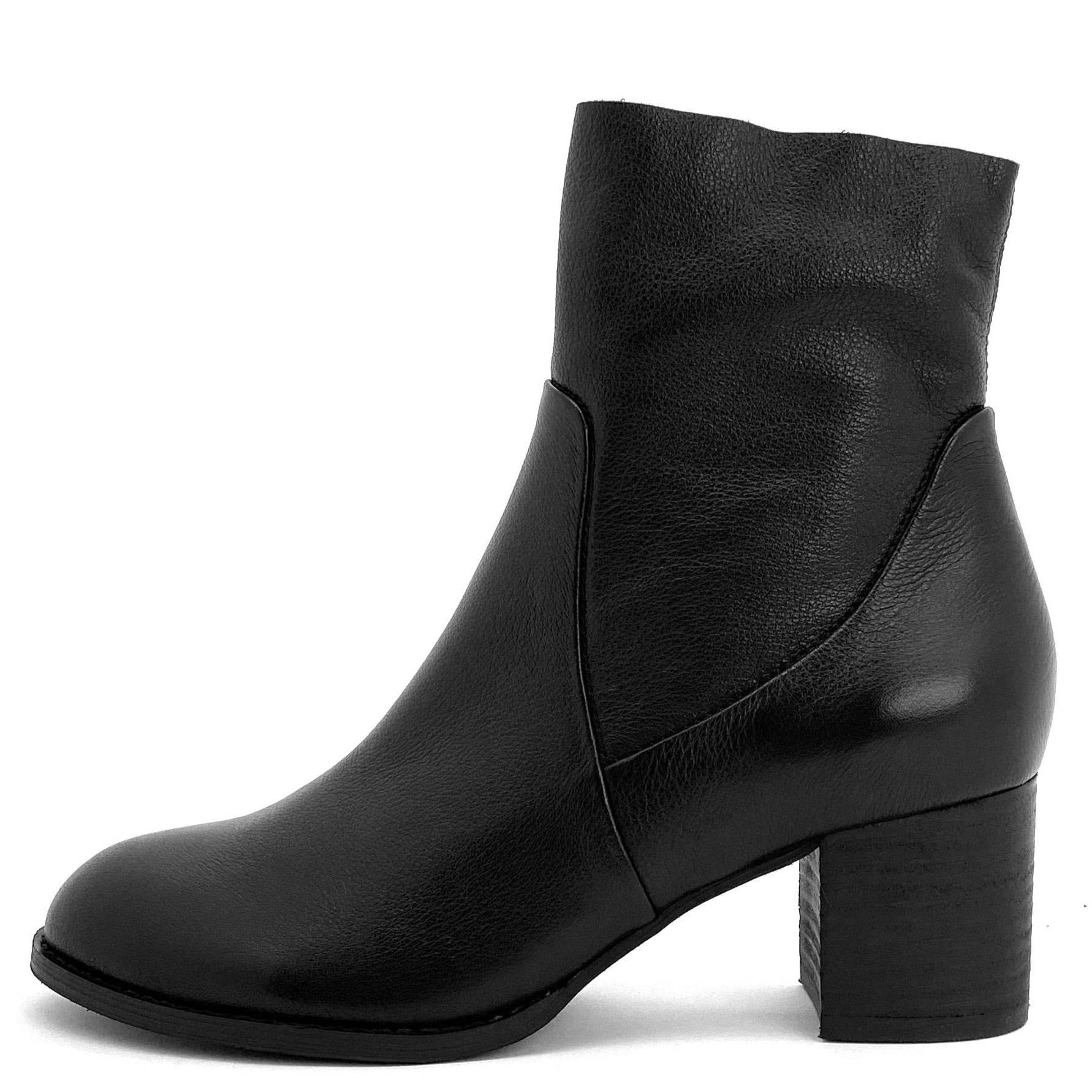 Django & Juliette Shadan Ankle Boots Black Leather