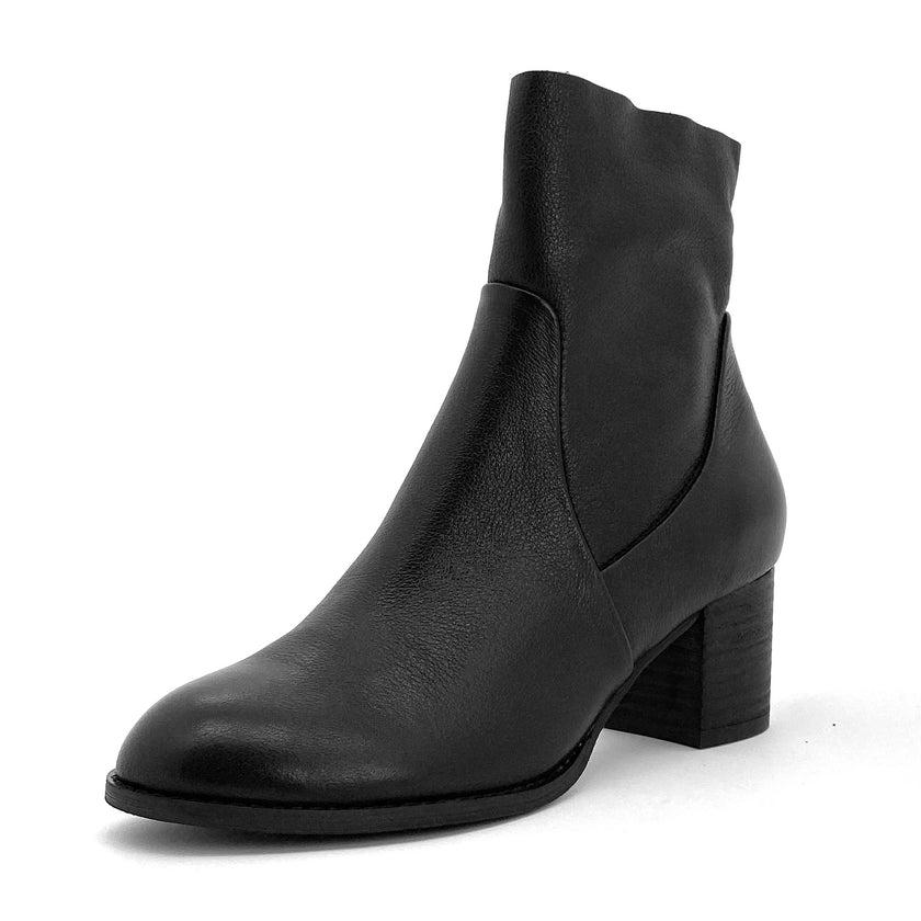 Django & Juliette Shadan Ankle Boots Black Leather