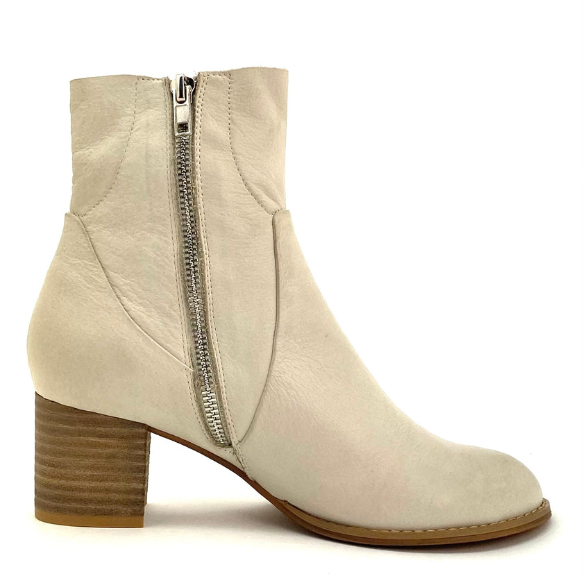Django & Juliette Shadan Ankle Boots Almond Leather