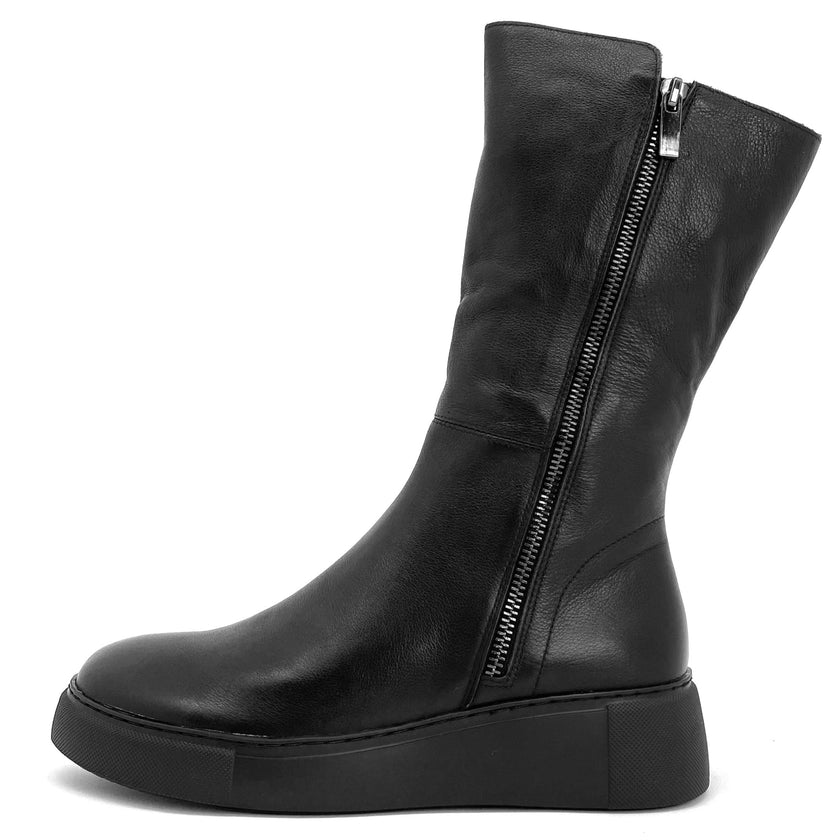 Django & Juliette Yogue Black/ Black Leather