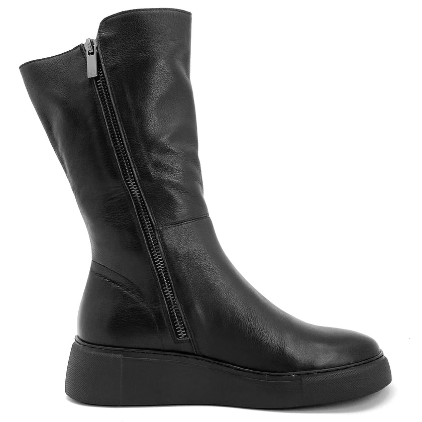 Django & Juliette Yogue Black/ Black Leather