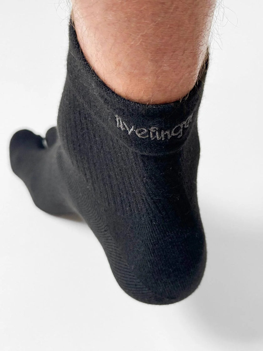 Vibram FiveFingers Crew Coolmax Socks Black Unisex