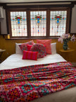 Anna Chandler Round Velvet Cushion Crochet