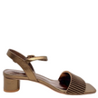 Django & Juliette Hanita Metallic Heels Bronze Leather