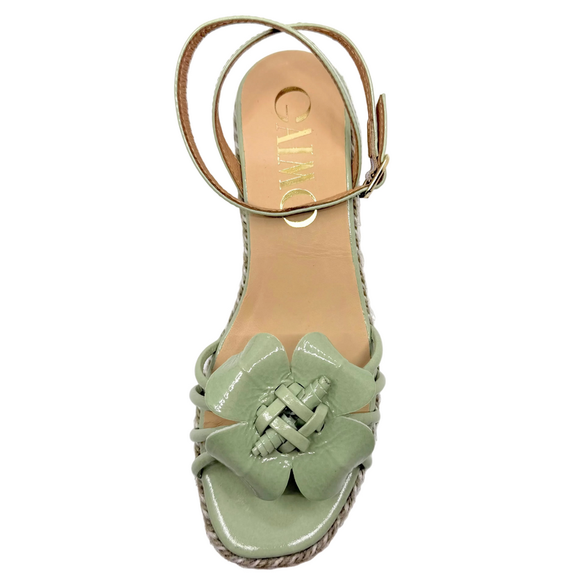 Gaimo Raini Espadrille Sandals Cucumber