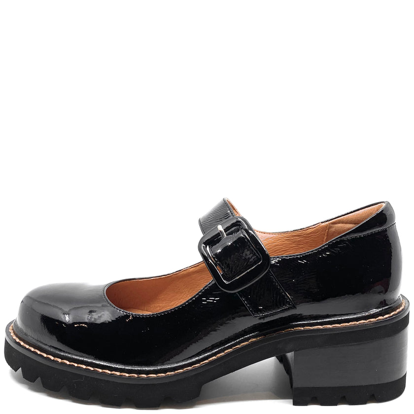Bresley Dandy Black Wrinkle Patent