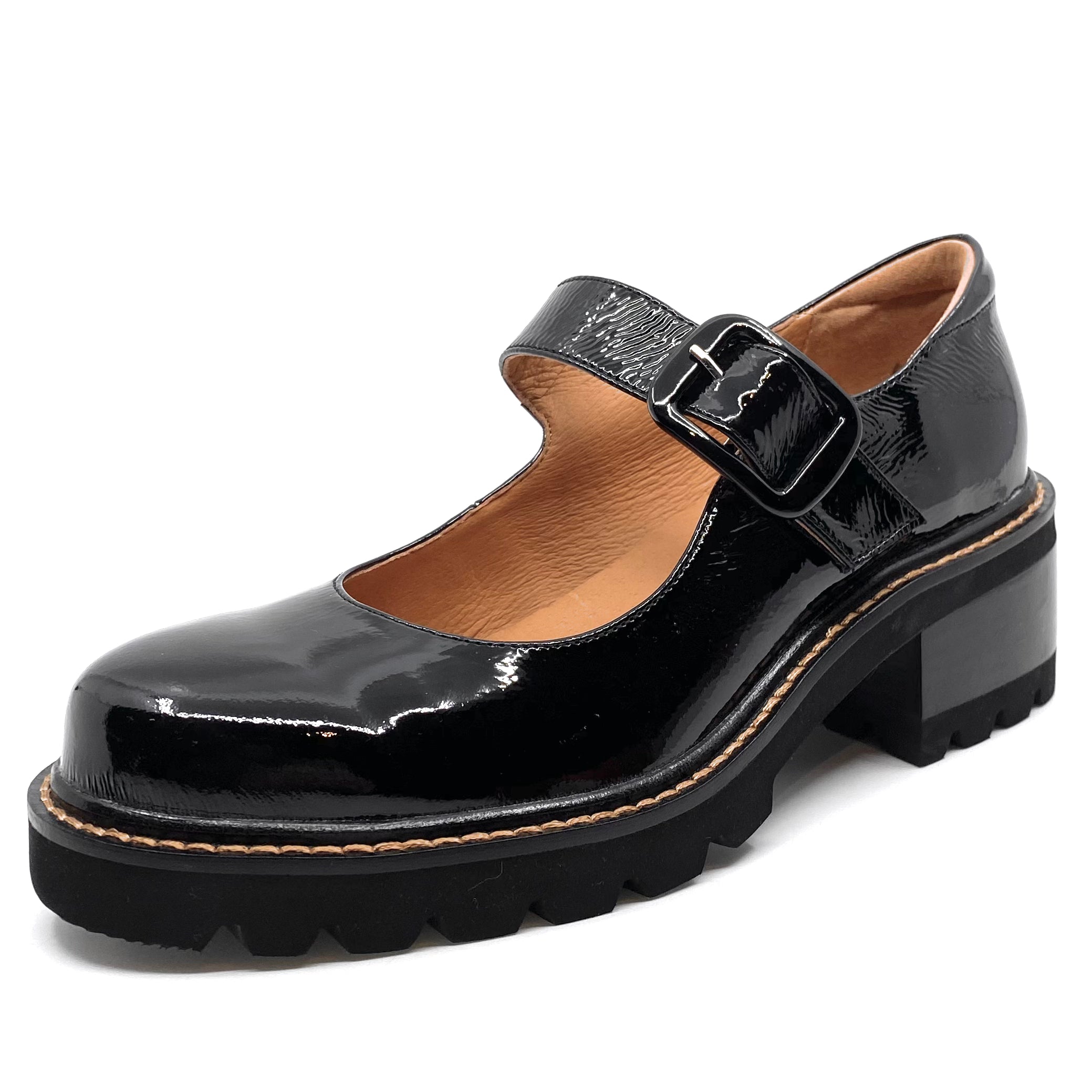 Bresley Dandy Black Wrinkle Patent