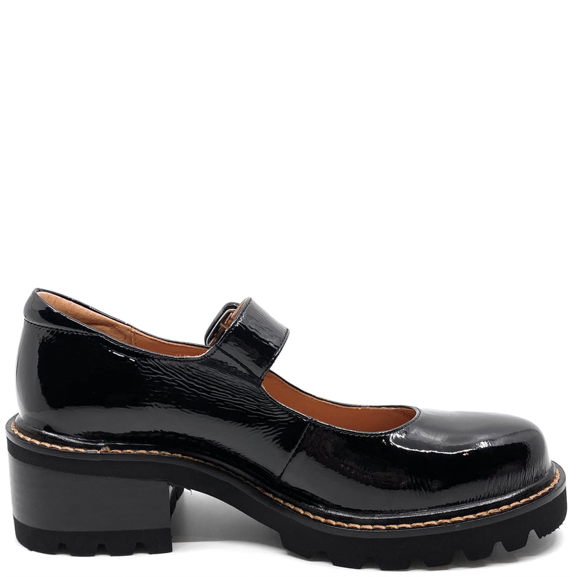 Bresley Dandy Black Wrinkle Patent