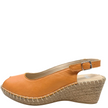 Sala Verese Classic Wedge Espadrilles Arancio Orange