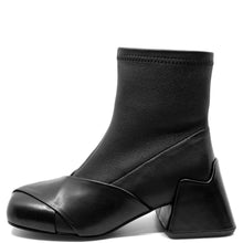 Load image into Gallery viewer, 2 Baia Vista Erin Black Vitello/ Kid Stretch Napa Leather
