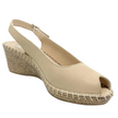 Sala Verese Classic Wedge Espadrilles Cappucino