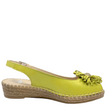 Sala Erica Flower Detail Espadrille Sandals Verde Green