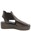 Django & Juliette Ozie Platform Sandals Choc Leather Choc Sole