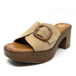 Nu by Neo Quirina Clog Heels Camello Suede Leather