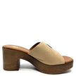 Nu by Neo Quirina Clog Heels Camello Suede Leather