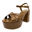 Sempre Di 148213 Platform Heels Saddle Leather