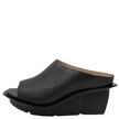 Nu by Neo Fiora Wedge Sandal Black Calf Leather