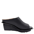 Nu by Neo Fiora Wedge Sandal Black Calf Leather