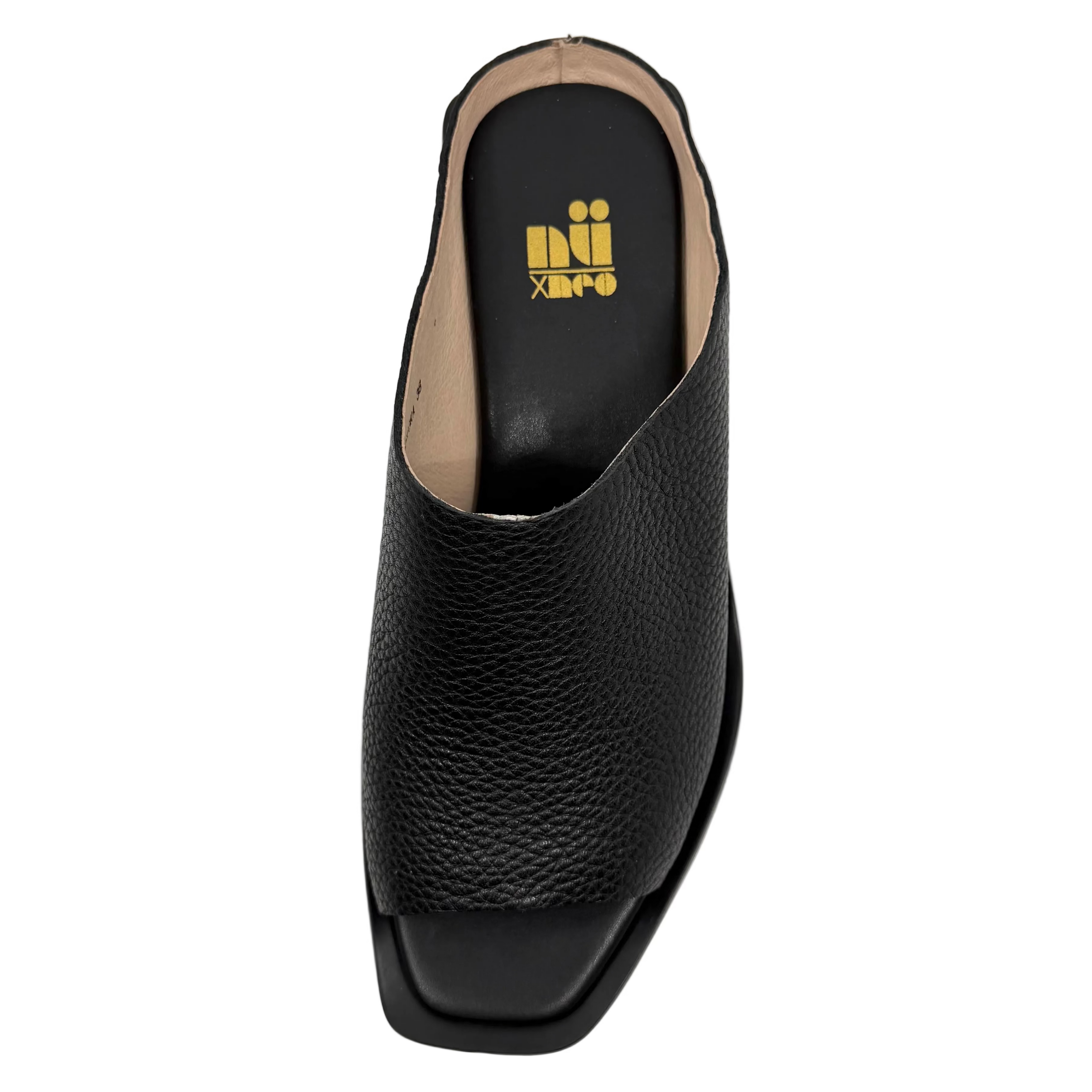 Nu by Neo Fiora Wedge Sandal Black Calf Leather