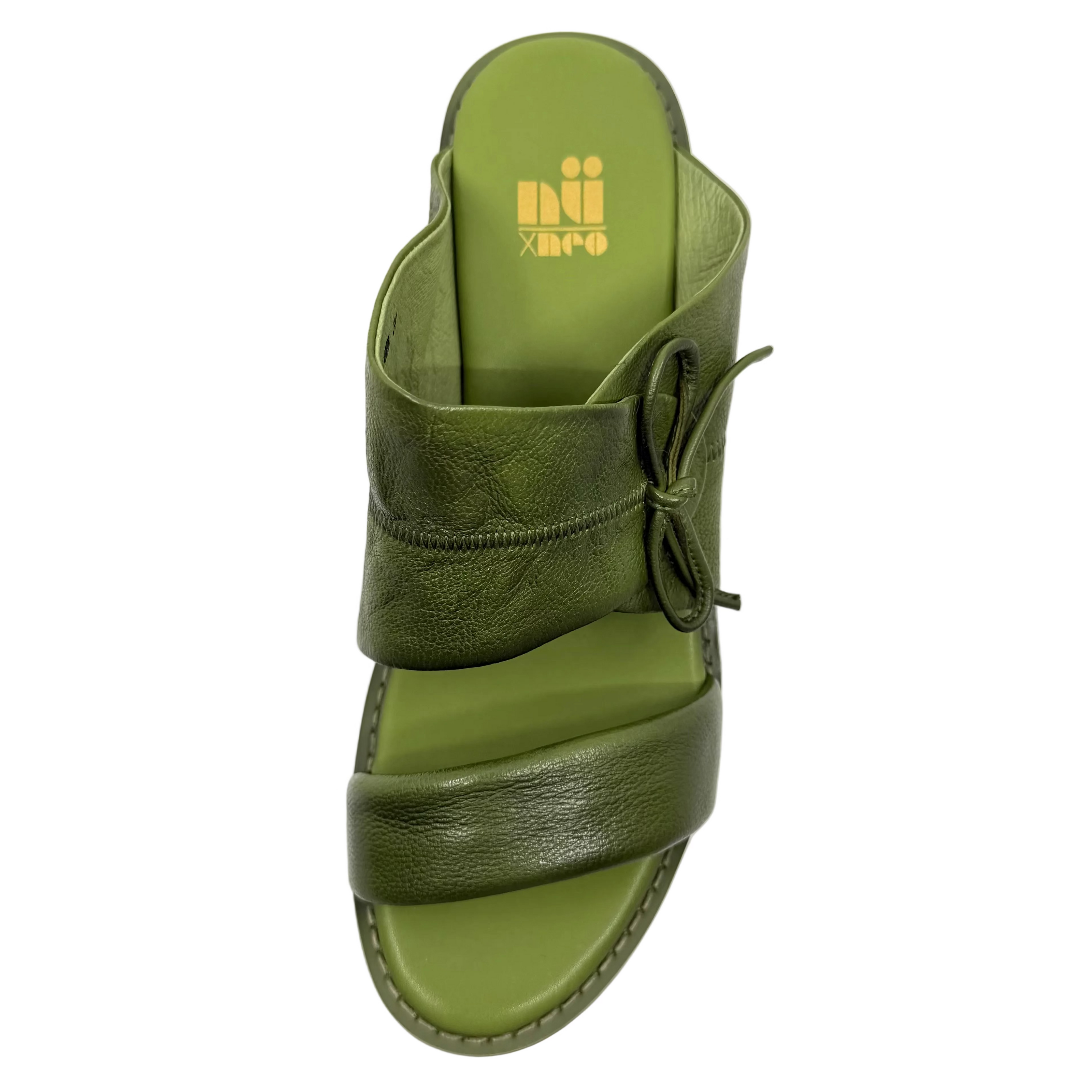 Nu by Neo Fiamma Wedge Sandal Avocado Distressed Leather