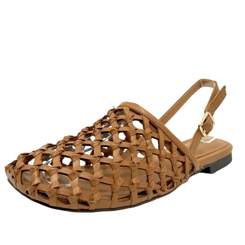 Mollini Paree Slingback Sandals Tan Leather
