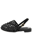 Mollini Paree Slingback Sandals Black Leather
