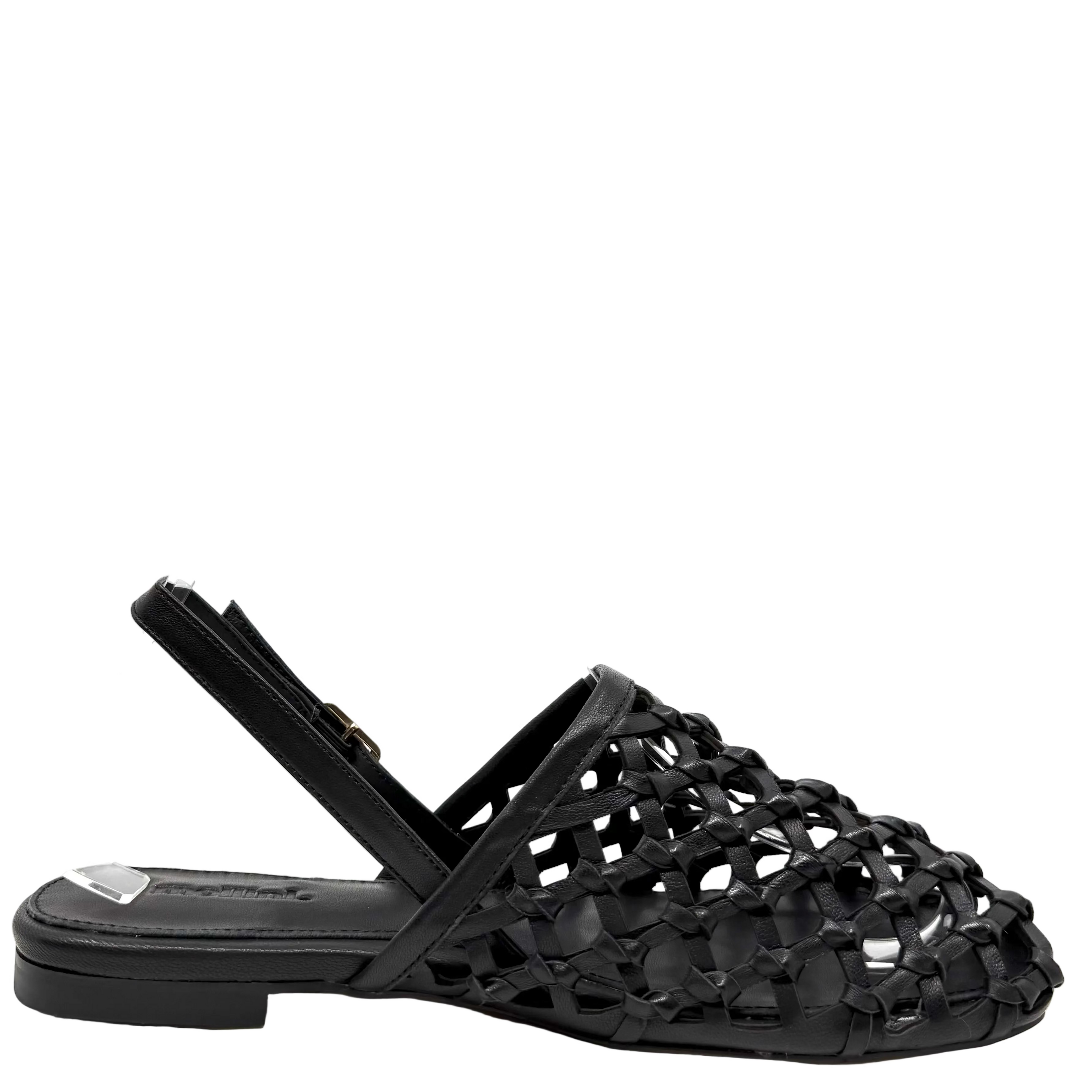 Mollini Paree Slingback Sandals Black Leather