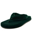Mollini Ajami Velvet Thongs Emerald