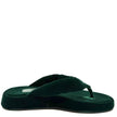 Mollini Ajami Velvet Thongs Emerald