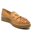 Top End Omilla Flatform Loafer Dk Tan/Lt Choc Sole Leather