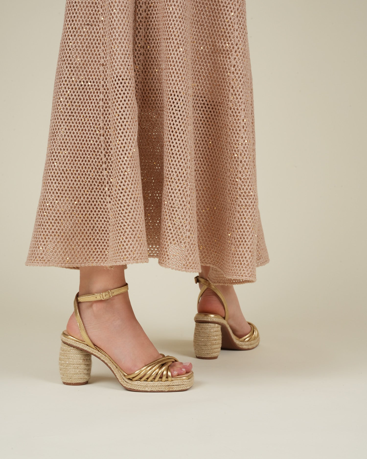 Gaimo Isolde Espadrille Heels Odin Opalo Gold