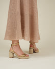 Gaimo Isolde Espadrille Heels Odin Opalo Gold