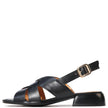 EOS Ikari Slingback Sandal Black Leather