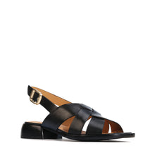 Load image into Gallery viewer, EOS Ikari Slingback Sandal Black Leather
