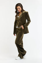 Load image into Gallery viewer, Italian Star Jets Velvet Pant Khaki

