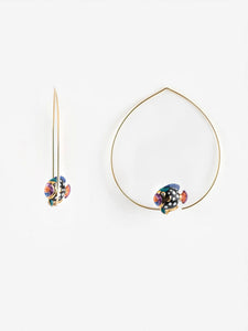 Nach Spotted Fish Hoop Earrings