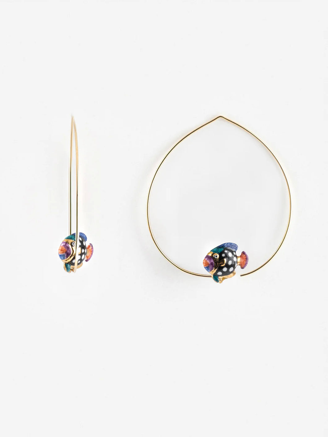 Nach Spotted Fish Hoop Earrings