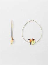 Load image into Gallery viewer, Nach African Bee Eater Trio Hoop Earrings

