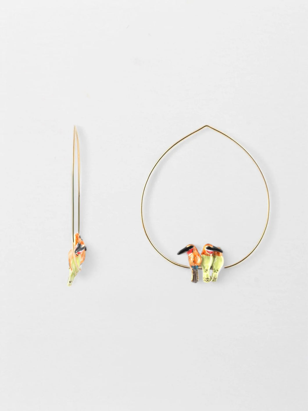 Nach African Bee Eater Trio Hoop Earrings