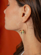 Load image into Gallery viewer, Nach African Bee Eater Trio Hoop Earrings
