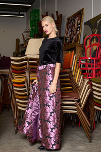 M. A. Dainty Sturt Pant Pink/ Black Floral