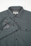 James Harper Western Cord LS Shirt Basalt