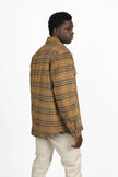 James Harper JHJ109 Brown Check Padded Coat