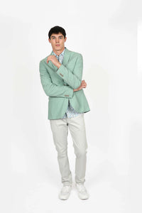 James Harper JHJ117 Peak Lapel Blazer Sage