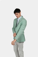 Load image into Gallery viewer, James Harper JHJ117 Peak Lapel Blazer Sage
