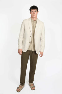 James Harper JHJ121 Notch Lapel Blazer Natural