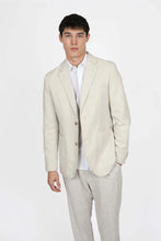 Load image into Gallery viewer, James Harper JHJ121 Notch Lapel Blazer Natural
