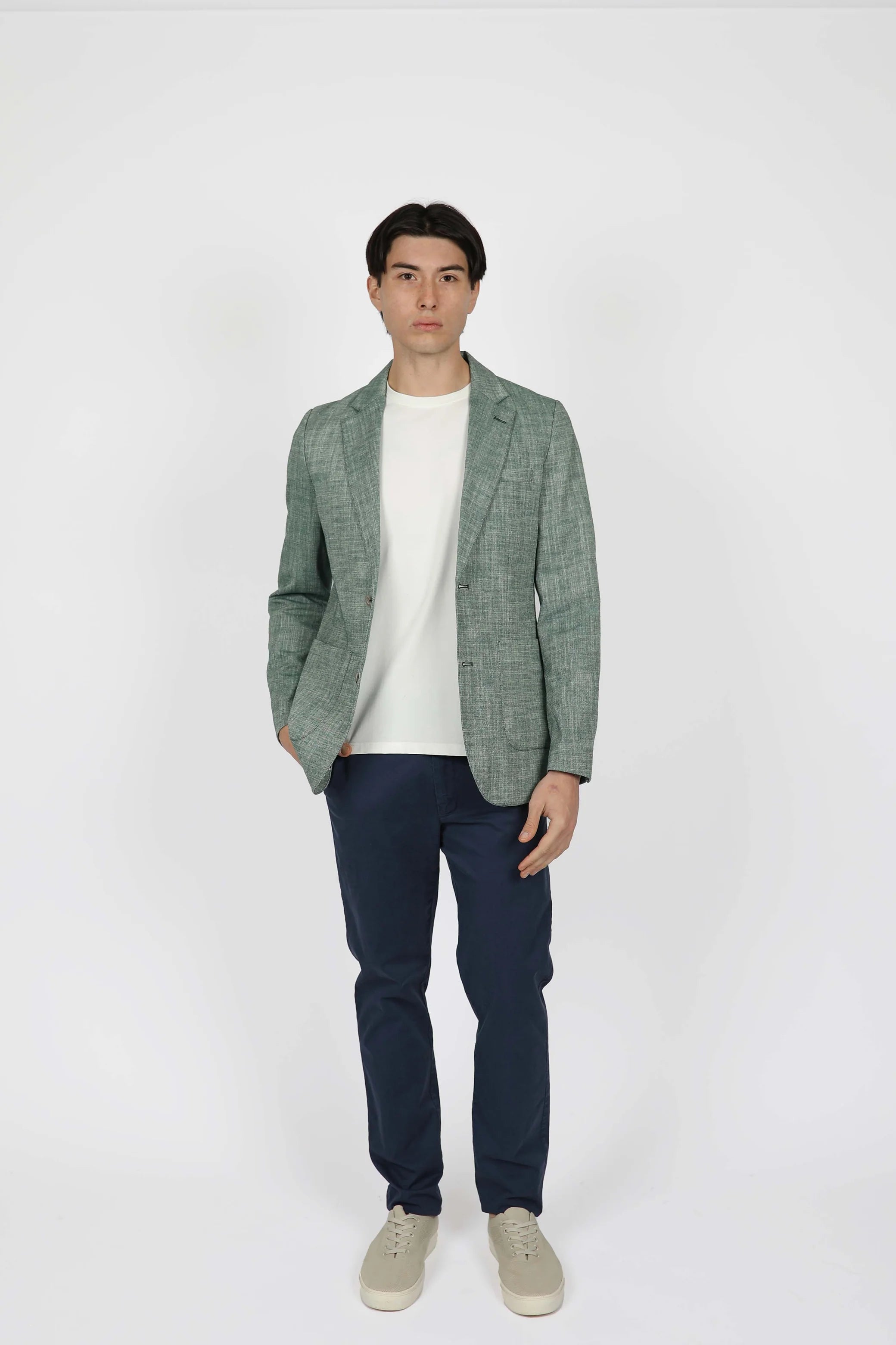 James Harper Forest Notch Lapel Patch Pocket Jacket