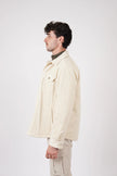 James Harper Cord Padded Jacket Natural
